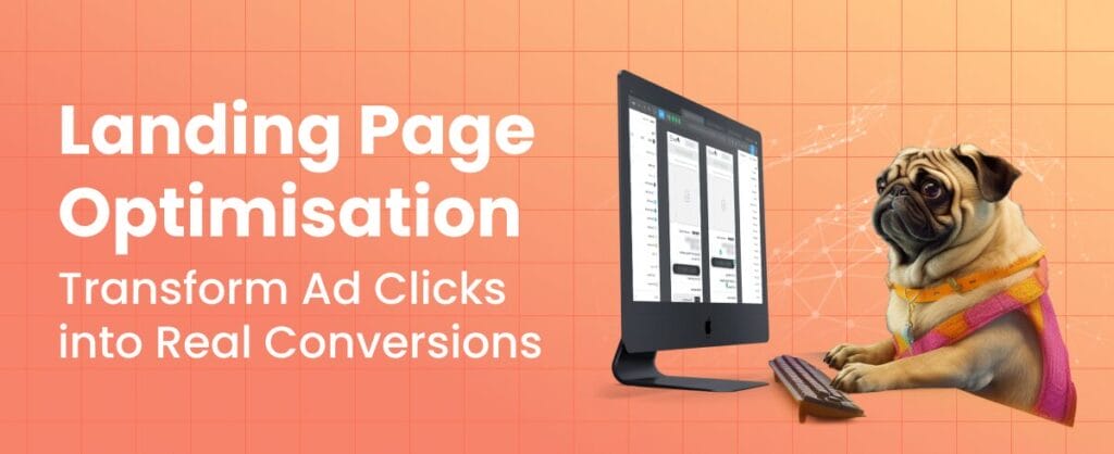 Somebody Digital dog optimises his landing page for conversions