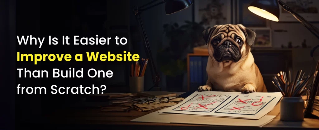 Somebody Digital dog considers the benefits of website iteration versus redesign